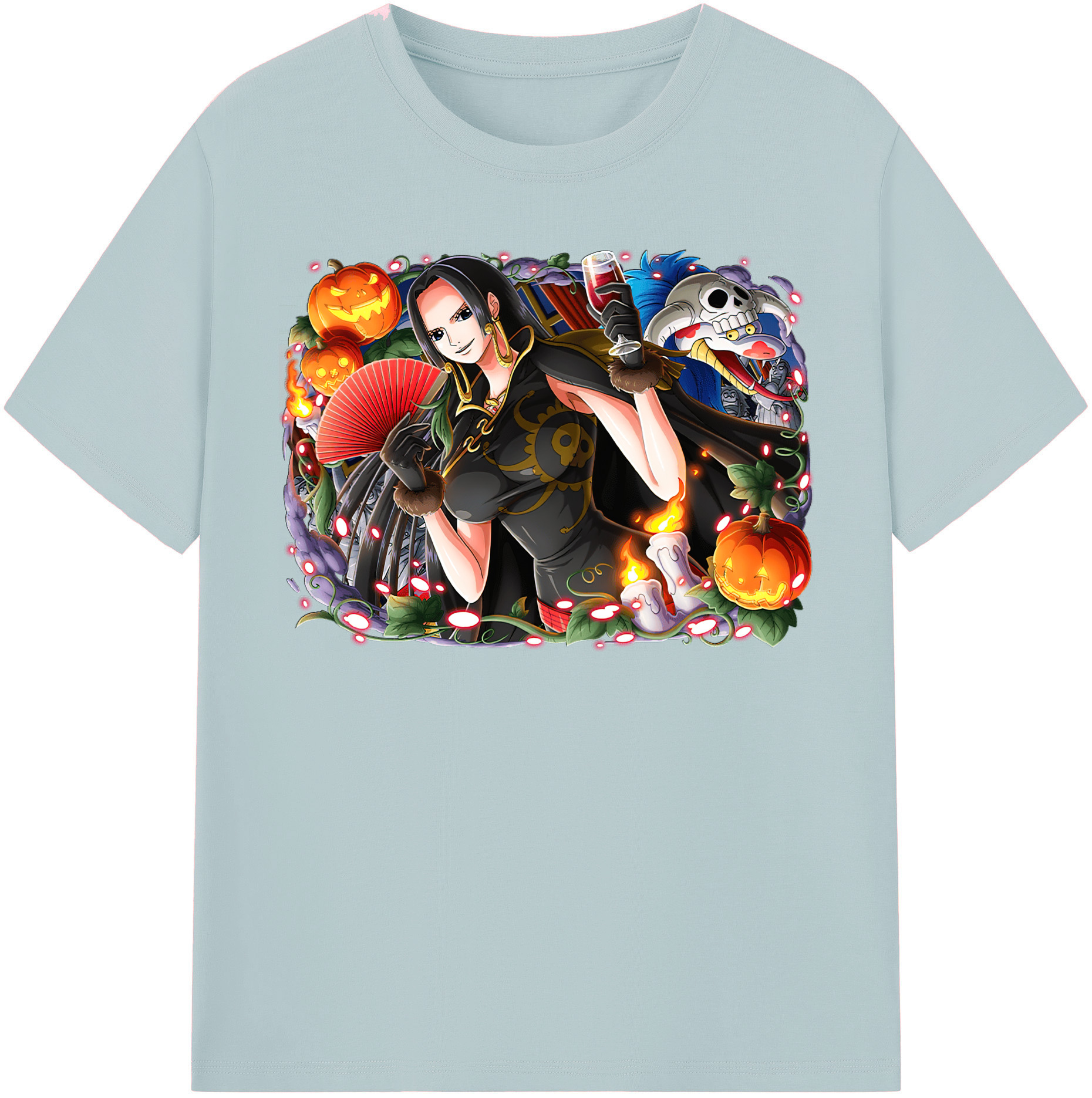 ワンピース ボア・ハンコック ONE PIECE Boa·Hancock 綿100％半袖Tシャツ（フロントプリント）